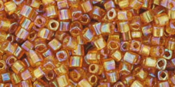 TC-01-162C - Toho Cubes, 1,5 mm, 15/0, Transparent-Rainbow Topaz