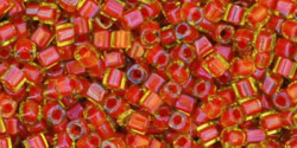 TC-15-303 - Toho Cubes 15/0, 1,5 mm, Inside-Color Jonquil/Hyacinth Lined
