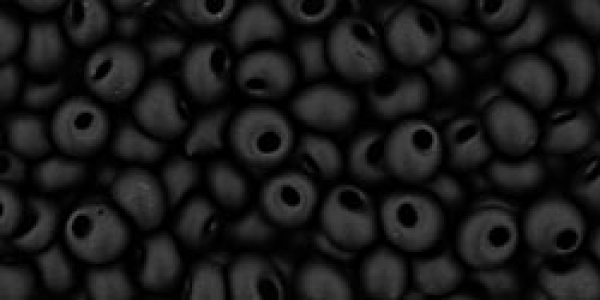 TM-3-49f - Toho Magatama 3mm, Opaque-Frosted Jet