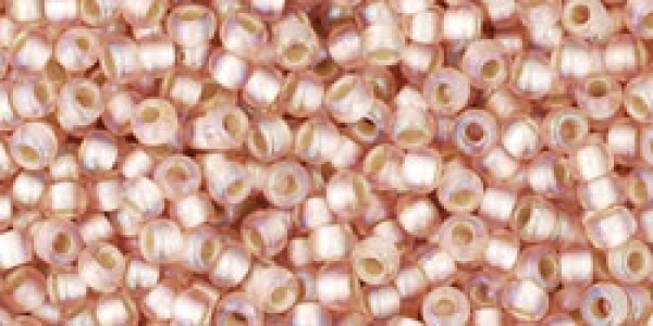 TR-11-2031f - Toho Rocailles 11/0, 2,2 mm, Silver-Lined Rainbow Frosted Rosaline