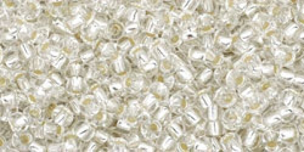 TR-11-21 - Toho Rocailles 11/0, 2,2 mm, Silver-Lined Crystal