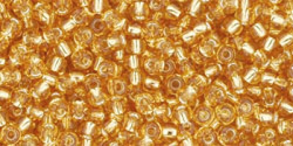 TR-11-22B - Toho Rocailles 11/0, 2,2 mm, Silver-Lined Med Topaz