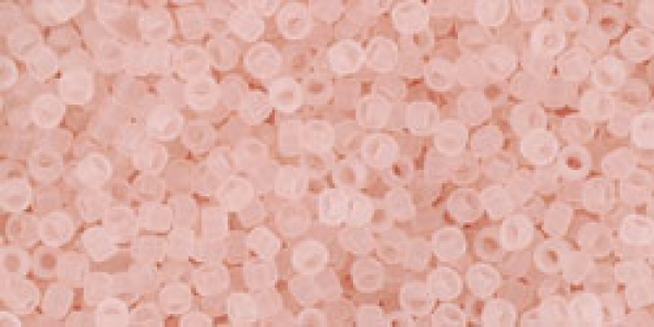 TR-15-11F - Toho Rocailles 15/0, 1,5 mm, Transparent-Frosted Rosaline