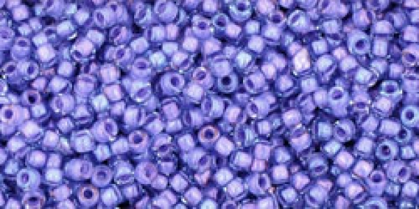 TR-15-934 - Toho Rocailles 15/0, 1,5 mm, Inside-Color Lt Sapphire/Opaque Purple Lined