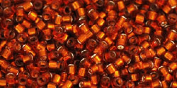TR-11-2208 -  Toho Rocailles 11/0, 2,2 mm, Silver-Lined Burnt Orange