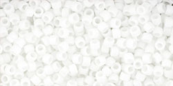TT-11-761 - Toho Treasures 11/0, 2,2 mm, Matte-Color Opaque White