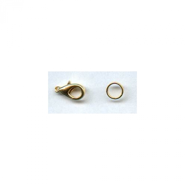 V 0028 - Karabiner-Verschluss, goldfarben