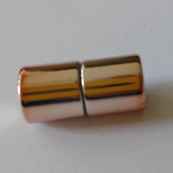 V 0081h - Power-Magnetverschluss aus Kunststoff, 8mm, kupferfarben, glänzend