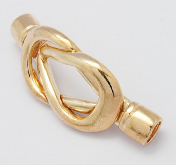 V 0103 - Magnet-Klebeverschluss, geschwungen, roségold