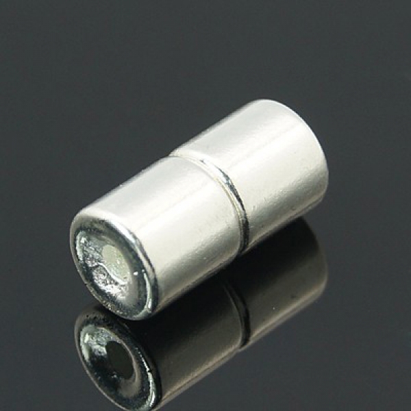 V 0107 - Magnet-Klebe-Verschluss, 2 mm, silberfarben