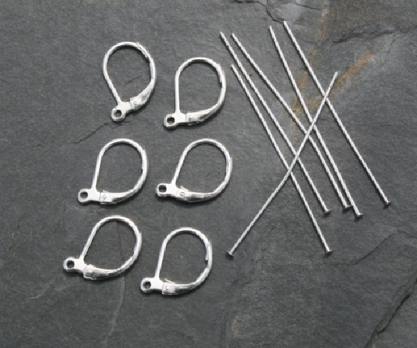 Z 0042 - Set für Ohrringe, silberfarben